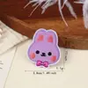 Novos Patches de Bordado Autoadesivos de Animais Fofos de Desenho Animado para Decoração de Roupas, Atacado de Mini Patches de Bordado de Coelho