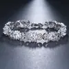 Venta Caliente Europea y Americana Pulsera de Circonita Femenina Elegante Simple Joyería de Circonita AliExpress Popular ST-129 Pulsera Estilo Coreano