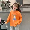 Camiseta Informal de Moda Estilo Primavera y Otoño para Bebés Niñas, Top Camisa Trendy 100% Algodón Puro de Manga Larga para Niños Pequeños y Niños Pequeños, Camiseta Base