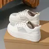 Marca Bai Zhenhe talla desglose 2026 verano nuevo malla blanca transpirable zapatillas de plataforma delgadas versátiles súper ligeras resistentes al desgaste aprender