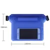 Bolsa impermeable para teléfono móvil con sellado de tres capas, bolsa de cintura impermeable de PVC, nueva, para festivales de salpicaduras de agua en la playa al aire libre