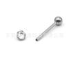 F136 titanio uña de lengua diamante checo onda engaste borde arete aleación de titanio G23 joyería para piercing de cuerpo humano uña para hueso de la oreja