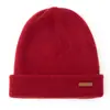 Gorro de Cachemira 100% Cachemira Pura Estilo Nuevo Doble Capa Rayado Gorro para Dedos Protección para Orejas Gorro Cálido Tejido para Hombres y Mujeres