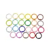 Barniz para Hornear Dopamina Color Caramelo Argollas Abiertas Argollas de Resorte Amuletos de Figura 23mm Llaveros Llaveros Cuentas Perler Colgantes