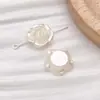 Perla de Imitación ABS Blanco Crudo Lazo Cruzado Estrella de Cinco Puntas Pulsera Hecha a Mano DIY Pendientes Accesorios de Joyería con Cuentas