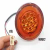 Vehículo Eléctrico de Tres Ruedas Cuatro Ruedas Cerrado Luz Trasera Redonda LED Tricolor Rojo Amarillo Blanco Luz Súper Brillante 12V