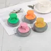 Herramienta Mágica para Limpiar Ollas, Bola Limpiadora de Cocina, Bola de Alambre de Acero para Mascotas, Potente Eliminador de Manchas, Suave con las Manos, Antiadherente, el Mango No Se Desprenderá