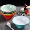 Vajilla de Melamina Tazón para Arroz y Fideos Tazón Especial para Tienda de Fideos Tazón para Zha Jiang Mian Beef Dao Xiao Mian Imitación Porcelana Tazón para Sopa de Fideos Comercial