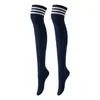 Calcetines de baile, calcetines largos de tres rayas hasta la rodilla para cosplay de mujer, calcetines altos, calcetines de mujer al por mayor, calcetines de rayas europeos y americanos