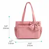 Bolsa de comercio exterior transfronteriza con pajarita, bolso tote para ir al trabajo, bolsa de almacenamiento de gran capacidad, bolso de hombro ligero de moda para viajes para mujeres