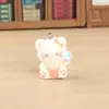 Accesorios de Resina Mixta Tridimensional Aterciopelados Llavero de Dibujos Animados Colgante de Joyería Hecho a Mano DIY Venta al por Mayor