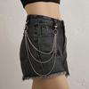 Corrente de calças da moda punk, corrente de cintura de metal hip hop masculina e feminina, corrente de calças jeans JK de personalidade, fábrica de atacado