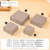 Caja de Cajón con Remaches Patrón Yalian, Caja de Joyería Plegable para Pendientes de Anillo, Collar, Caja de Embalaje con Tapa de Pulsera de Pulsera de Jade