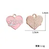 Série Dia dos Namorados Gotejamento de Óleo Coração Vermelho e Rosa Acessórios para Joias DIY Brincos Pulseiras Pingentes Liga Metálica Materiais Decorativos