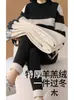 Pantalones de maternidad con forro polar para otoño e invierno, leggings de vellón de cordero con soporte para el vientre, alta elasticidad, adelgazantes, a prueba de frío, pantalones de maternidad cálidos