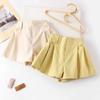 Shorts Femininos 2025 Novos Calças Saia Versátil Infantil Fino Solto Casual Esportivo Hot Pants