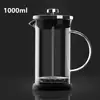 Prensa francesa de vidrio borosilicato de alta calidad con filtro de acero inoxidable, una cafetera para uso doméstico, adecuada tanto para café como para té