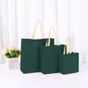 Bolsa tote de tela no tejida con botón oculto de tienda de ropa de mujer de moda, bolsa de compras ecológica para ropa y accesorios de mujer, se puede imprimir con logo