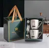 Tazas de Cerámica Creativas como Pequeños Regalos para Eventos de Inauguración, Tazas de Café de Dibujos Animados, Tazas Prácticas, Tazas Grandes, Porcelana Blanca Estampada