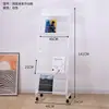 Yinghao Arte em Ferro Porta-Revistas Porta-Jornais Porta-Documentos Prateleira de Exposição para Armazenamento Porta-Folhetos Livros Suporte Simples de Chão para Página Única