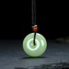 Xinjiang Mongólia Exterior Material Jaspe Hetian Afeganistão Jade Branco Pingente Pingente de Jade Vender Presentes