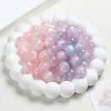 Cuentas de Luz UV Cuentas Redondas de Resina Cuentas Sueltas Material para Pulsera Pulsera Collar Accesorios de Joyería