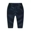 Pantalones Infantiles Transfronterizos Niños Traje de Algodón Tejido Británico Pantalones de Traje con Tirantes Conjunto de Dos Piezas Pantalones para Niños