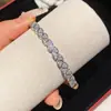 Pulseira triângulo de zircônia banhada a ouro real 18k, nicho de luxo leve, toque de alta qualidade, joia requintada, moderna e versátil