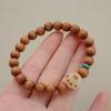 Pulsera Nueva de Tuya Natural China Sándalo Bodhi Garra de Gato Pulsera Colgante Calcedonia Joyería