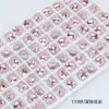 Dongzhou Crystal 8mm Fondo Plano Corte Fuego Artificial Diamante Redondo Superficie de Rejilla Colorida K9 Diamante de Vidrio Brillante al por Mayor Decoraciones para Arte de Uñas