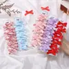 AliExpress Fita Nova Multicolorida 4,5cm terno Laço Mini Presilha Pequena Cabelo Menina Clipe Lateral Cabelo 4278