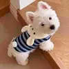 Ropa para perros pequeños, para otoño e invierno, engrosada, con enganche para correa, adecuada para Bichón Frisé, Teddy, West Highland White Terrier, y gatos lindos, chaleco cálido
