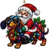 Amazon Nuevo 2026 Navidad Colgante Acrílico Animal Sombrero de Navidad Transfronterizo Decoración Árbol de Navidad Colgante Venta al por Mayor
