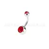 Piercings de Umbigo Coloridos com Pedras de Diamante Transfronteiriços, Piercings de Umbigo de Aço Inoxidável, Joias para Body Piercing, Diamantes Prensados de Zircônia, Designs Coloridos Deslumbrantes com Diamantes Completos