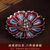 Accesorios para Incienso, Porta Incienso de Calabaza, Porta Incienso Poroso Mini Gota de Agua, Porta Incienso de Tortuga Zen Loto, Porta Incienso Longteng