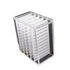 Caja de almacenamiento de pestañas al por mayor caja de almacenamiento de pestañas de acrílico transparente caja de almacenamiento de pestañas de almacenamiento con escala