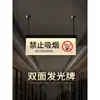 Colgante de pasillo de centro comercial No Fumar Precaución Piso Mojado Recordatorio Cálido Acrílico Luminoso Personalizado