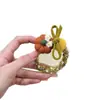 Ligas para el cabello de punto retro con diseño de flor de calabaza para otoño e invierno para mujer, con dulces diseños de moños, círculos para el cabello de hilo y accesorios para el cabello para coletas y chongos