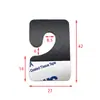 Gancho para Furo de Avião em PVC Transparente Gancho de Ponto de Interrogação em PP Preto Fosco Caixa de Embalagem com Furo Triangular Gancho Invisível para Pet
