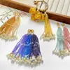 Cadena de cuentas con borlas de estilo nacional, hecha a mano, brocado Song, colgante multicolor, DIY, pin para solapa, adorno colgante, accesorio para bolso