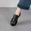 Mocassins de Couro Genuíno com Franjas para Mulheres 2026 Primavera Novo Estilo Jk Preto Slip-On Sapato de Couro Brogue Britânico