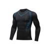 Ropa Deportiva Transfronteriza para Hombre, Ajustada, de Secado Rápido para Baloncesto, Transpirable y que Absorbe el Sudor, Ropa Deportiva de Manga Larga para Entrenamiento de Running, Casual y Ceñida