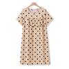 Camisón casual de verano para mujer, holgado, delgado, talla grande, pijama de manga corta, anti-bultos, ropa de casa, vestido para mujer