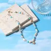 Amazon Collar Transfronterizo Europeo y Americano Estilo Bohemio Estrella de Mar Concha Perla de Arroz Cadena para el Cuello Estilo Vacaciones en la Playa del Océano para Mujer