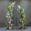 Accesorios para boda: Arco Floral en Forma de Cuerno, Escenario, Fondo Curvo para Bodas al Aire Libre Listo para Usar