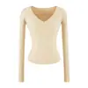Suéter de punto fino de cuello en V de alta gama Bourgeois, ajuste ceñido, capa interior, tejido base, para mujer, nuevo Otoño/Invierno 2026, impresionante top para usar solo