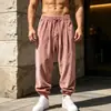 Pantalones jogger de pana para hombre europeos y americanos, pantalones tipo harén holgados con cordón para otoño e invierno, pantalones casuales retro de caída ancha para hombre