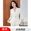 Traje morado de alta gama profesional para venta al por mayor transfronteriza, nuevo traje de dos piezas para mujer de otoño e invierno con blazer de manga larga y cuello de solapa pequeño
