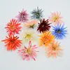 Pinça de borda para acessórios de cabelo de roupas chinesas antigas, flor de seda, grampo de cabelo, grampo de pressão traseira, acessórios de traje antigo, crisântemo de garra de caranguejo simulada, tamanho pequeno