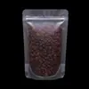 El fabricante suministra bolsas de papel kraft engrosado, con ventana y diseño de base plana, hechas de materiales nuevos de grado alimenticio, y son ecológicas.